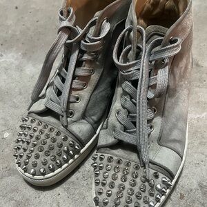 Christian Louboutin Gray Leather Interior
